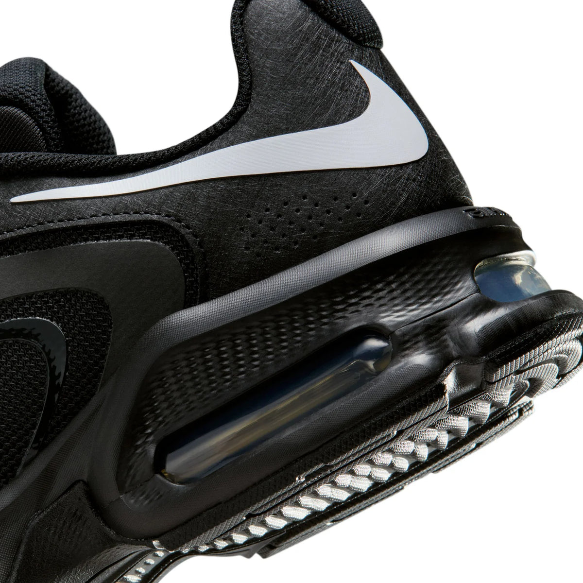 Nike Air Max Black Sneakers with White Swoosh Accents