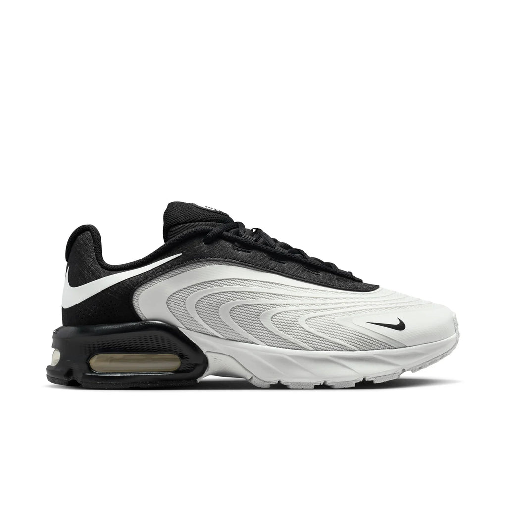 Nike Air Max Black and White Sneakers with Visible Air Heel