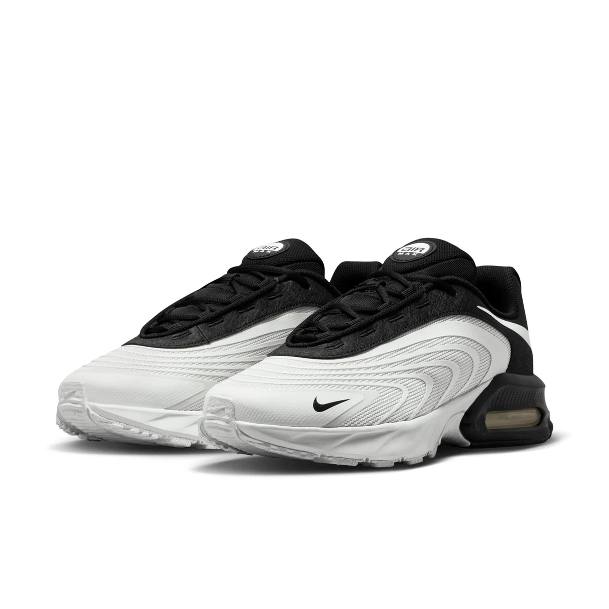 Nike Air Max Black and White Sneakers with Visible Air Heel