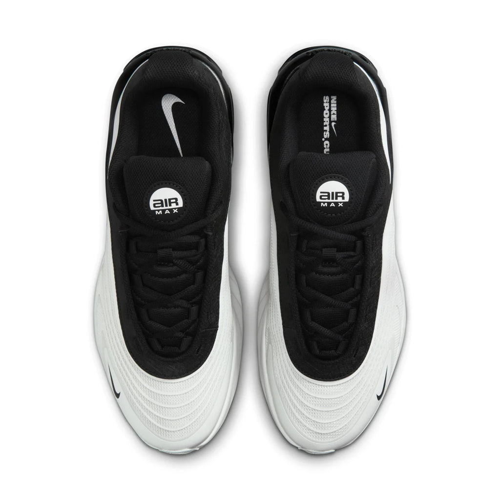 Nike Air Max Black and White Sneakers with Visible Air Heel