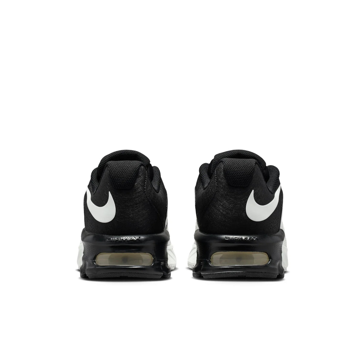 Nike Air Max Black and White Sneakers with Visible Air Heel