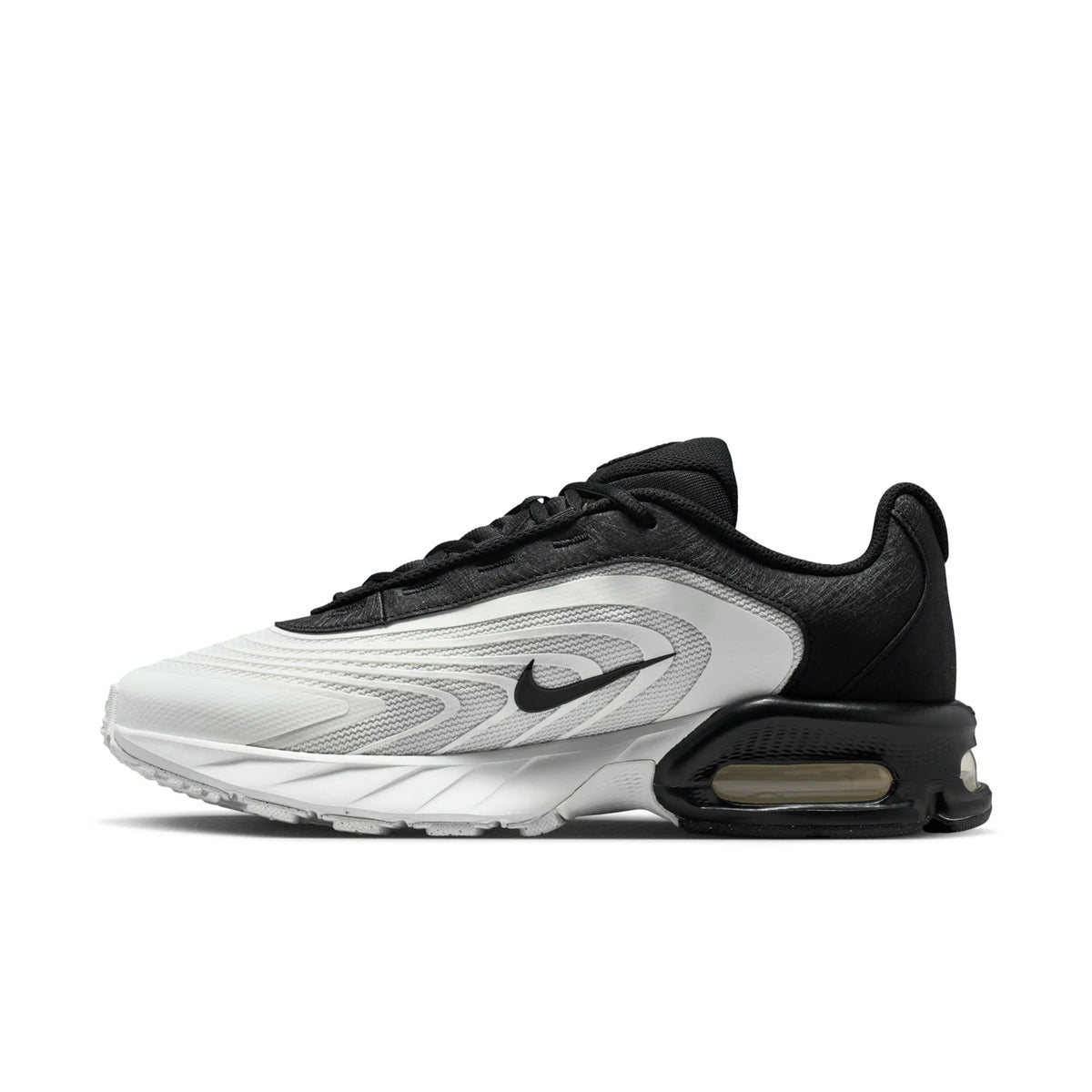 Nike Air Max Black and White Sneakers with Visible Air Heel