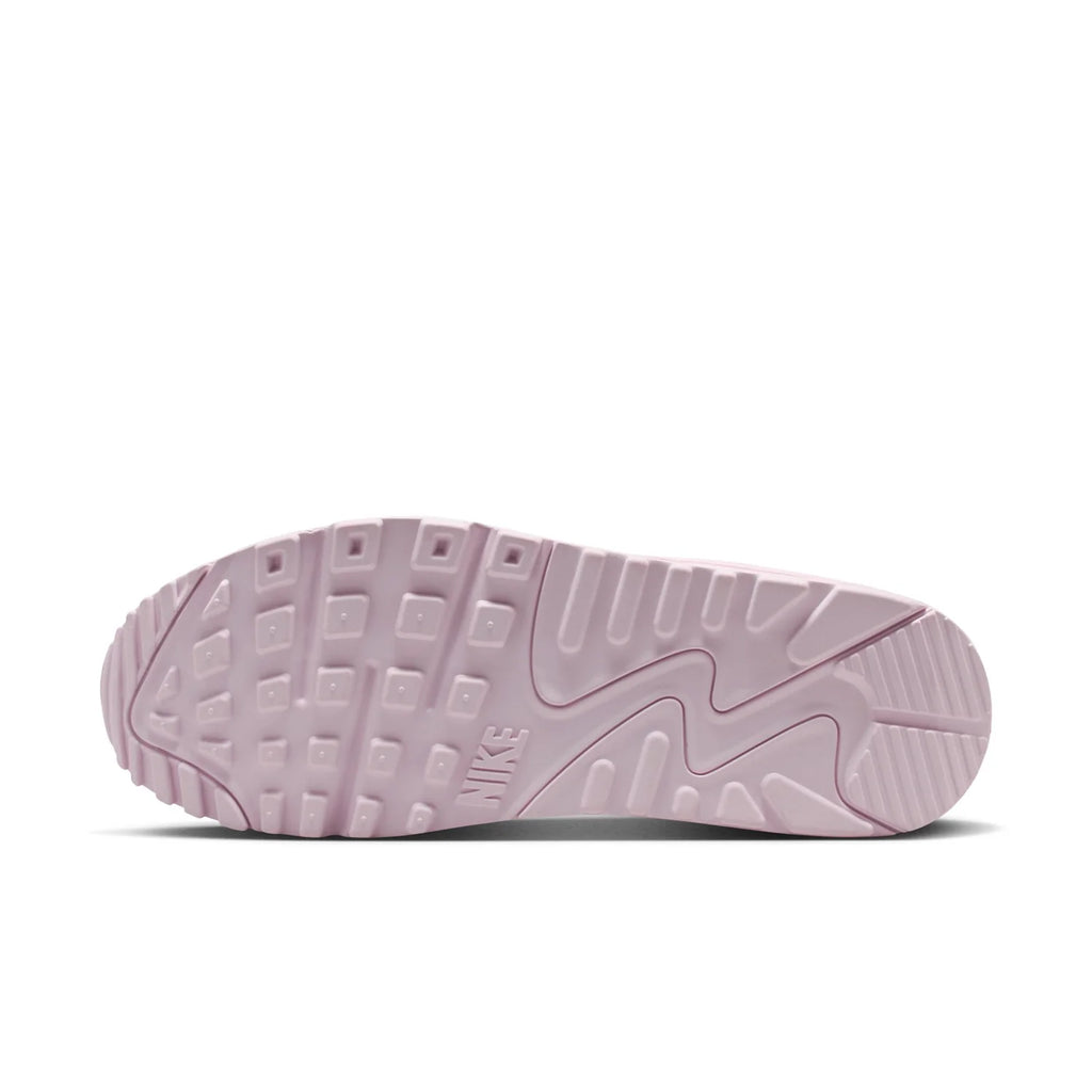 Nike Air Max 90 Light Pink Sneakers with Bright Pink Swoosh