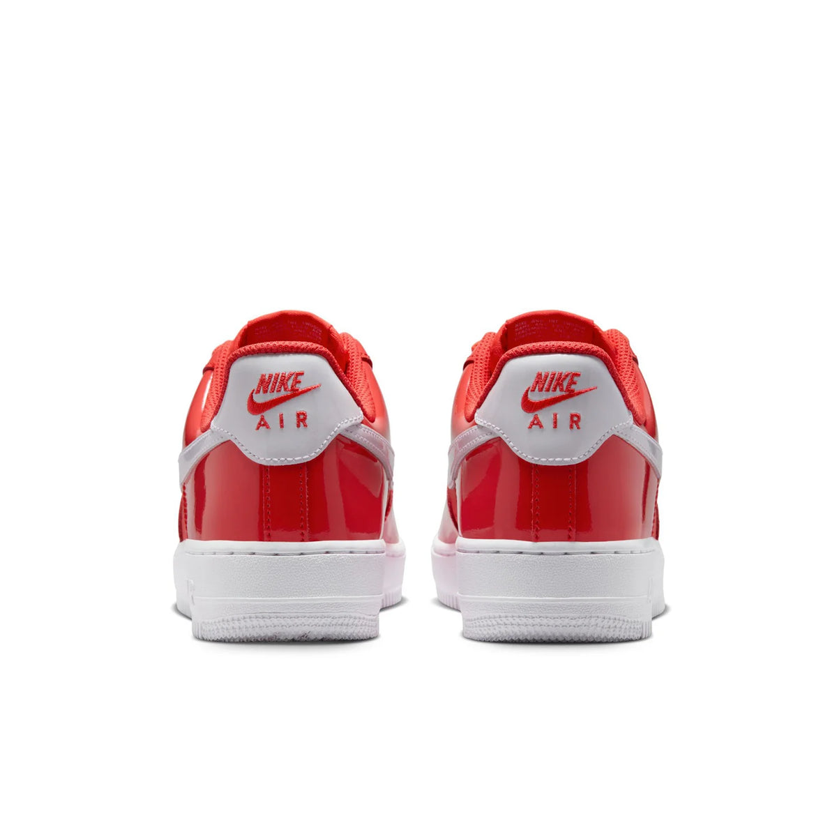 Nike Air Force 1 Low Coral Red Sneakers with White Swoosh