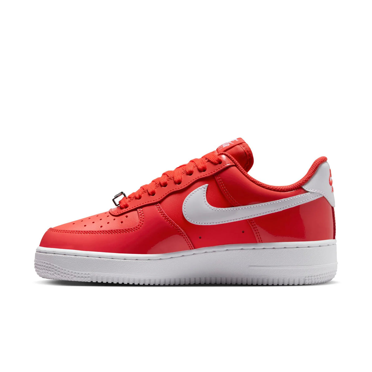 Nike Air Force 1 Low Coral Red Sneakers with White Swoosh