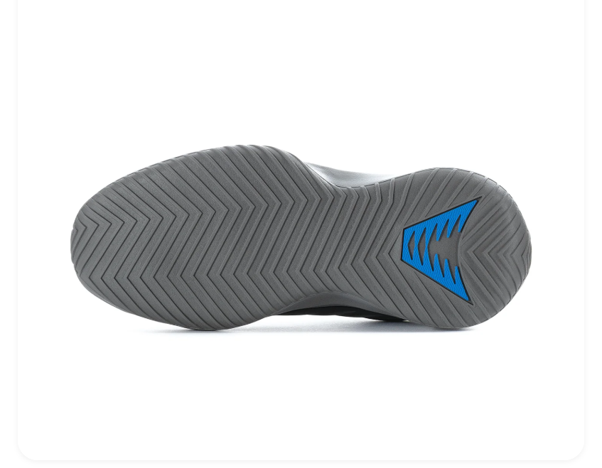 adidas Black and Blue Sneakers with Sculpted Gray Sole