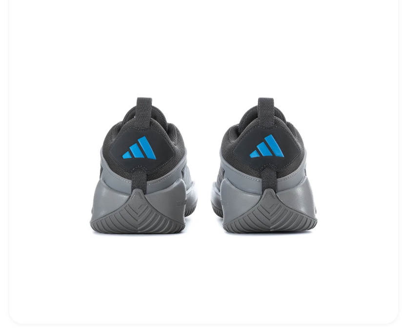 adidas Black and Blue Sneakers with Sculpted Gray Sole