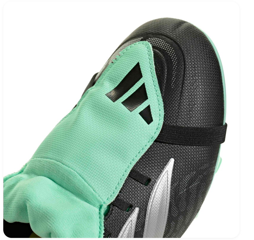 adidas Predator Black Soccer Cleats with Mint Green Studs