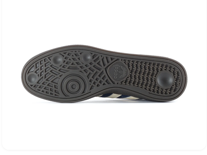adidas Handball Spezial Navy Blue Sneakers with Cream Stripes