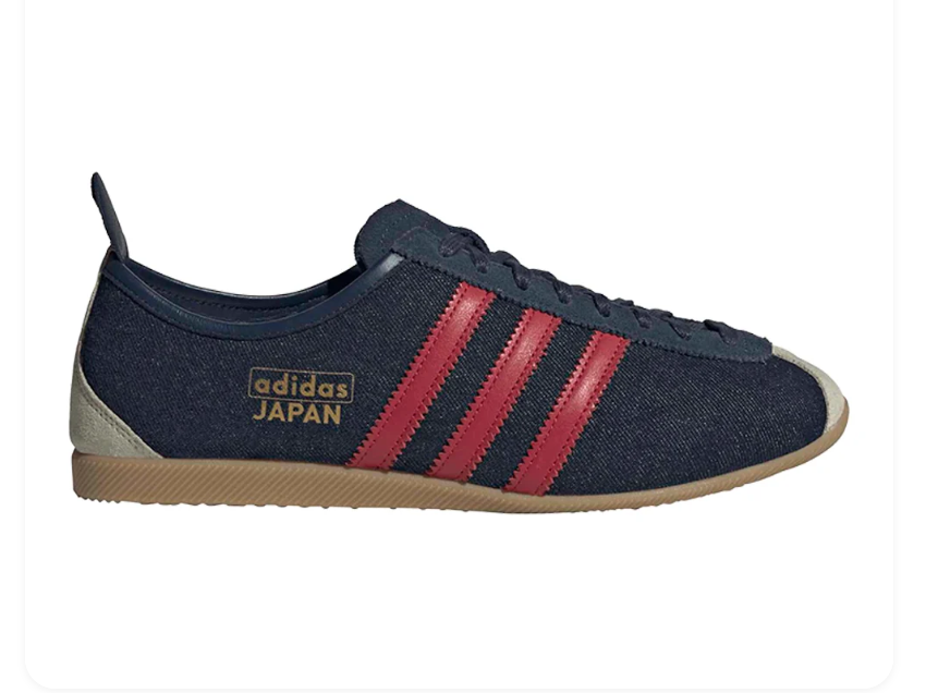 adidas Japan Navy Sneakers with Red Stripes