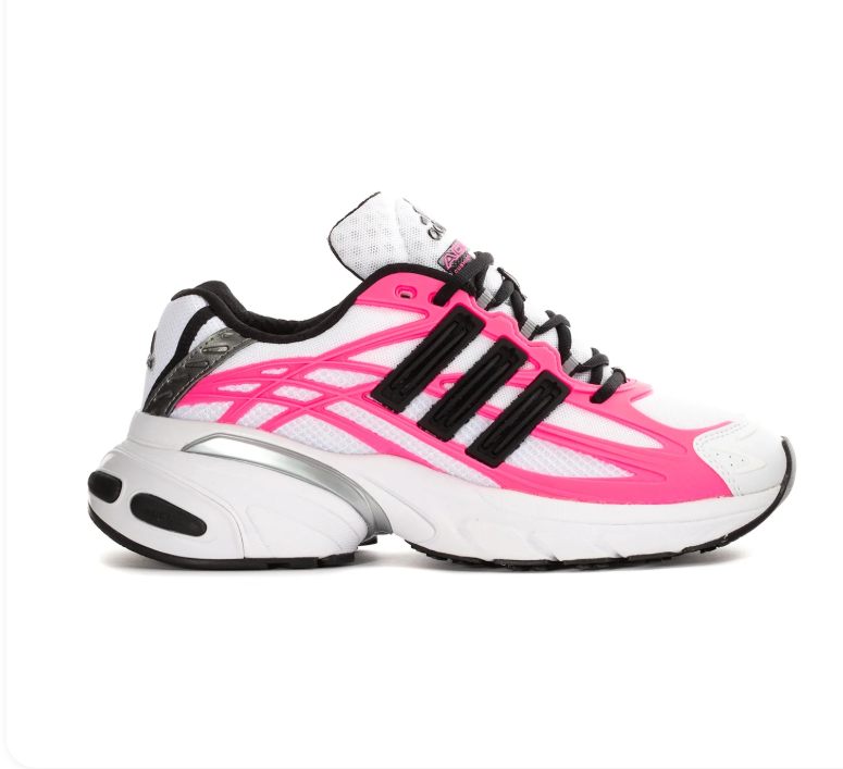 adidas Adistar Sneakers in White, Hot Pink, and Black
