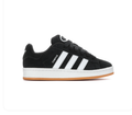adidas Black & White Low-Top Sneakers with Gum Sole