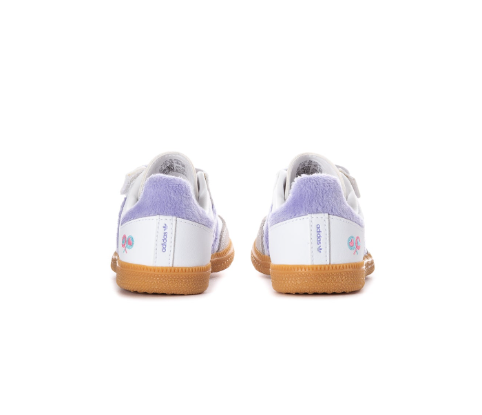 adidas Gazelle x Care Bears Sneakers in White and Lavender