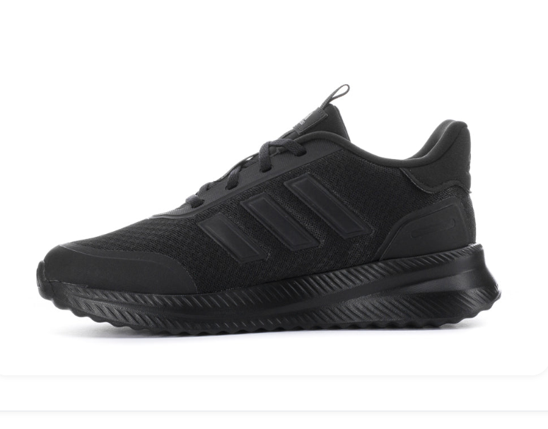 adidas Black Sneakers with Three Stripes and Textured Sole