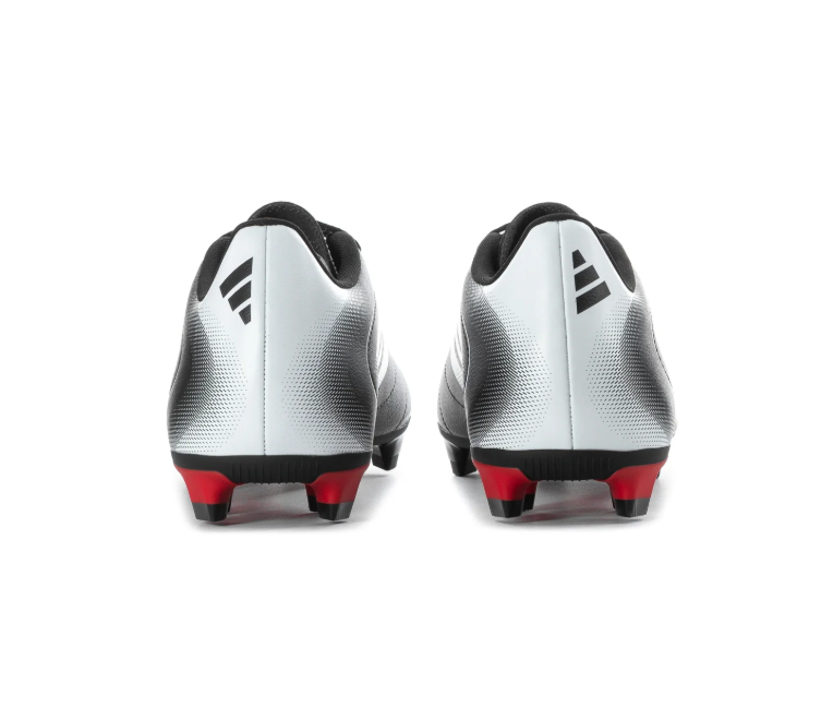 adidas Goletto Black Soccer Cleats with Red Studded Outsole