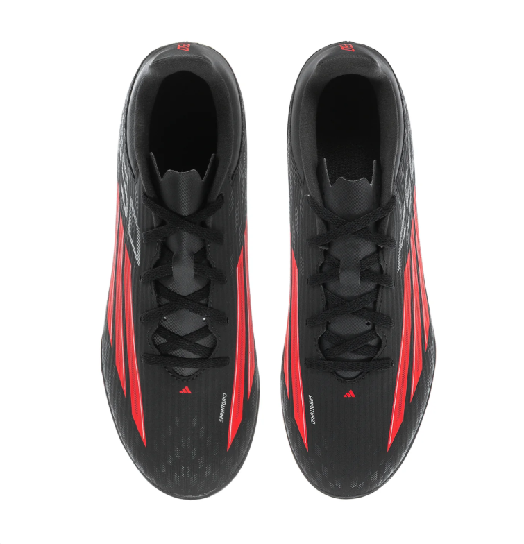 adidas F50 Black Turf Soccer Shoes with Red Stripes
