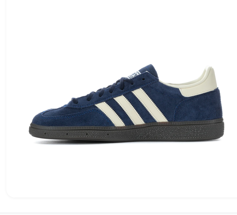 adidas Handball Spezial Navy Blue Sneakers with Cream Stripes