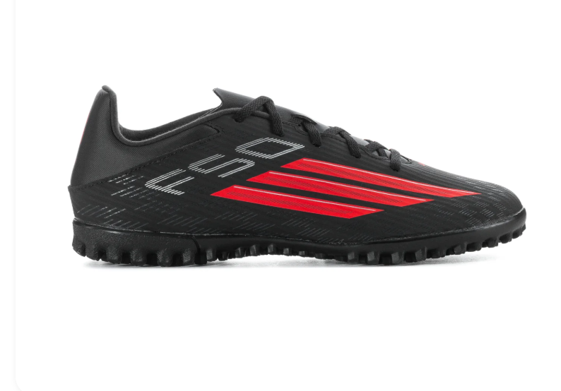 adidas F50 Black Turf Soccer Shoes with Red Stripes