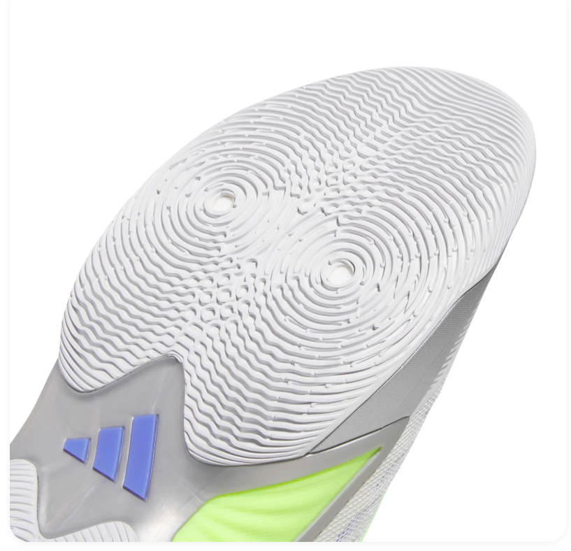 adidas Gray Low-Top Sneakers with Neon Green and Purple Accents