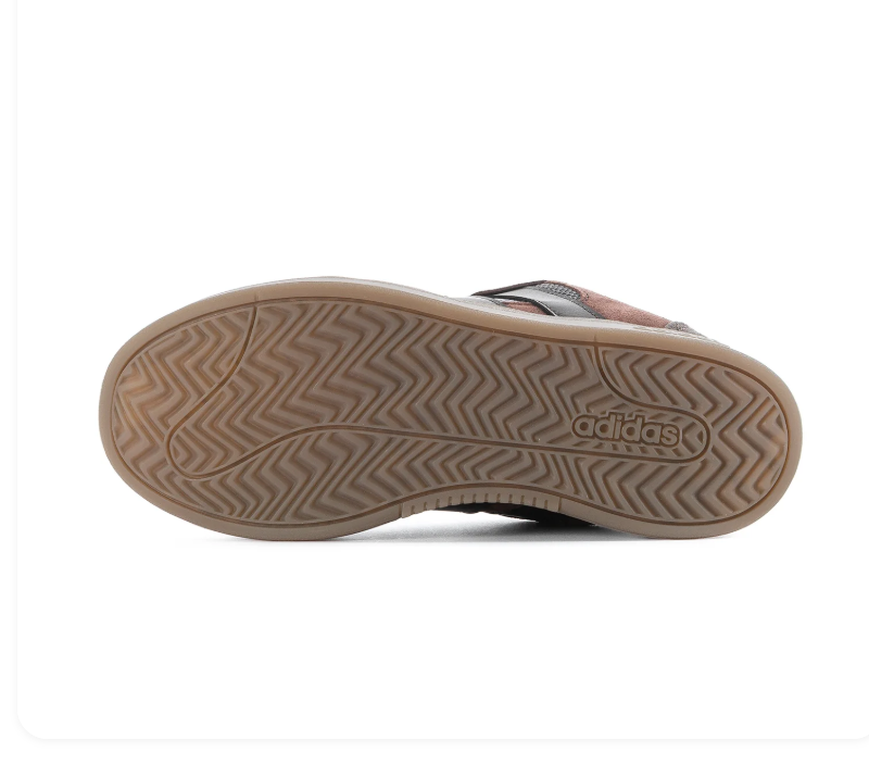 adidas Brown Low-Top Sneakers with Dark Stripes