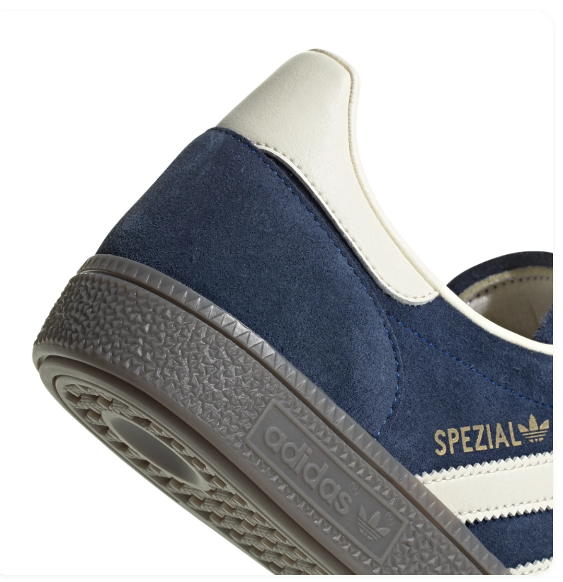 adidas Handball Spezial Navy Blue Sneakers with Cream Stripes