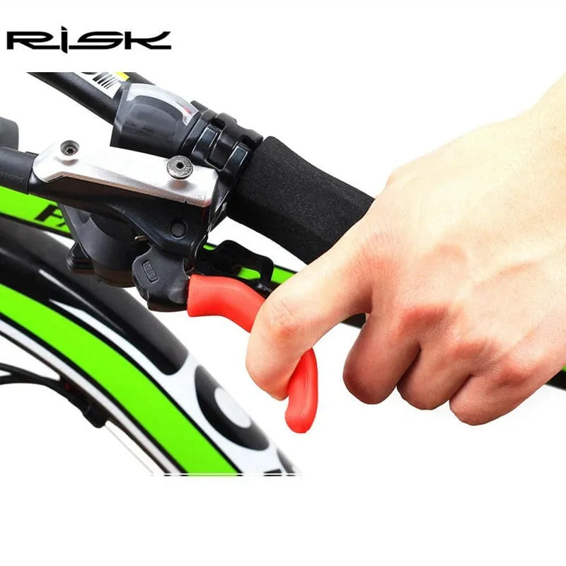 2pcs RISK RA140 Universal Mountain BMX Fixed Gear Bike Bicyclea Brake Lever Anti-skid Silicone Protector Sleeve Protection Cover