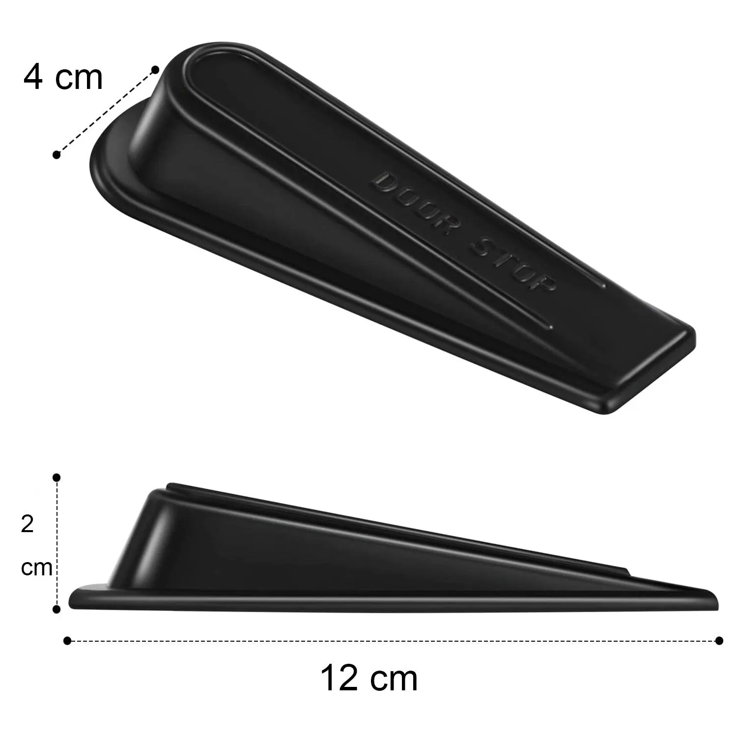 4Pcs Rubber Door Stopper Wedge