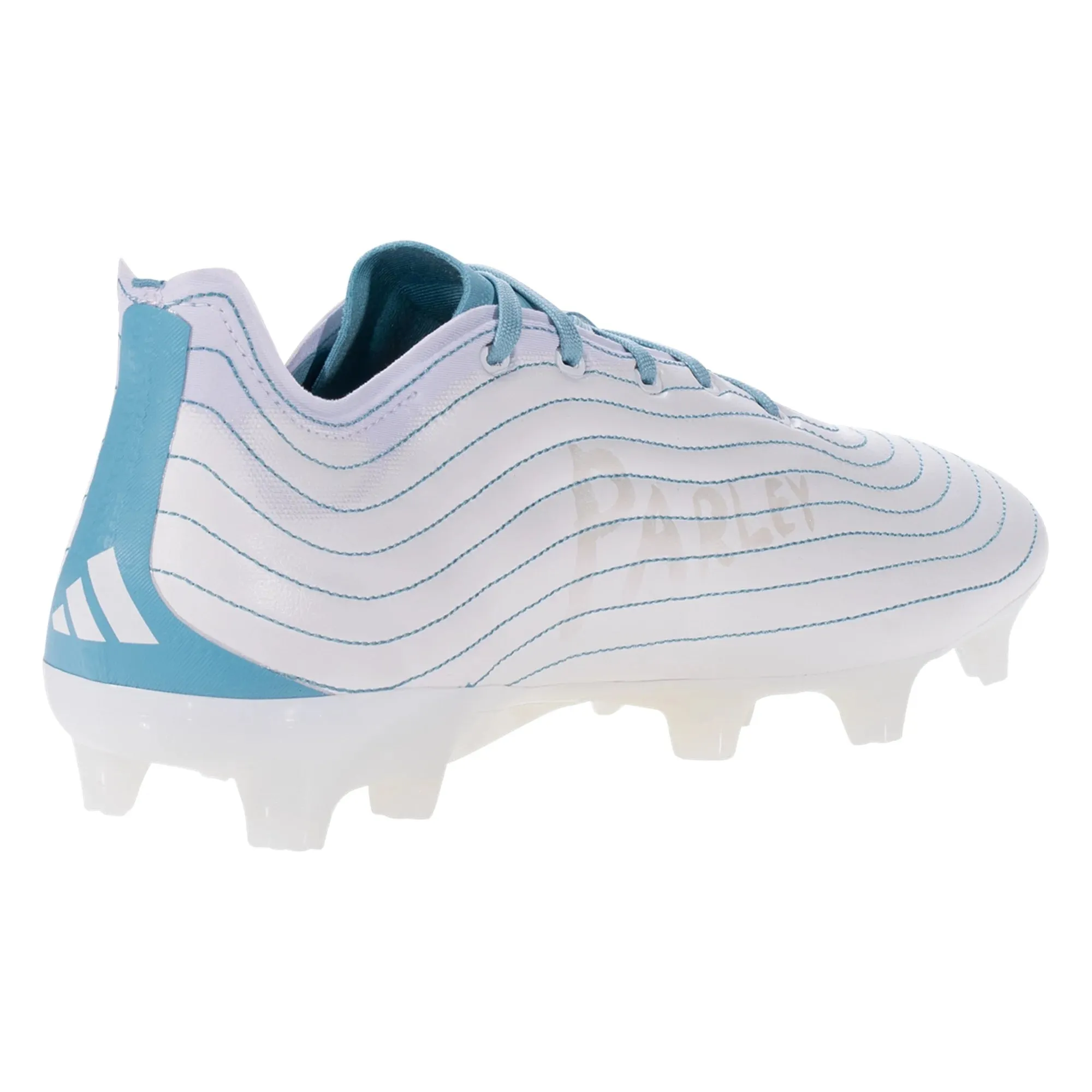 adidas Copa Pure.1 FG Parley Firm Ground Soccer Cleats Cloud White / Grey Two / Preloved Blue hi