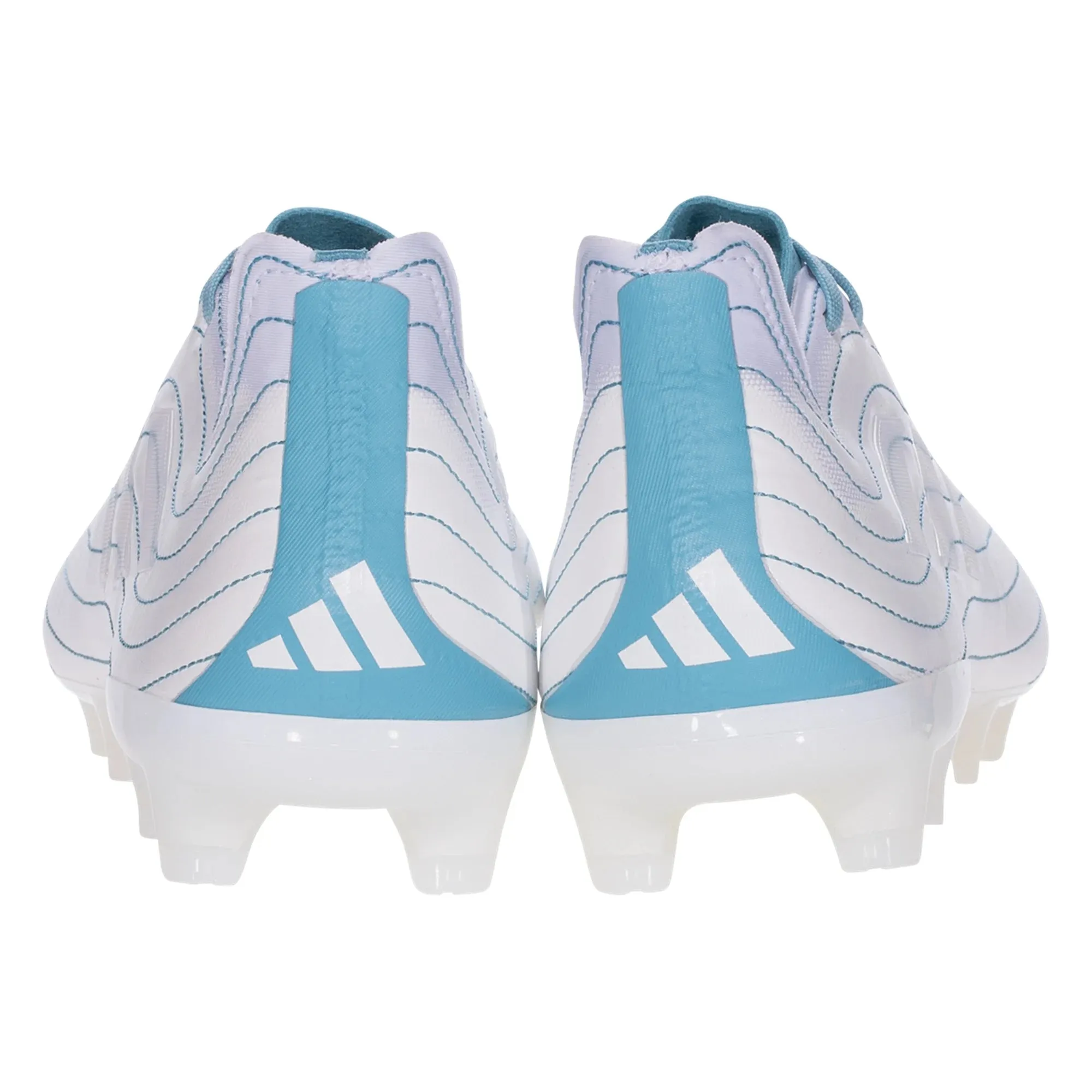 adidas Copa Pure.1 FG Parley Firm Ground Soccer Cleats Cloud White / Grey Two / Preloved Blue hi