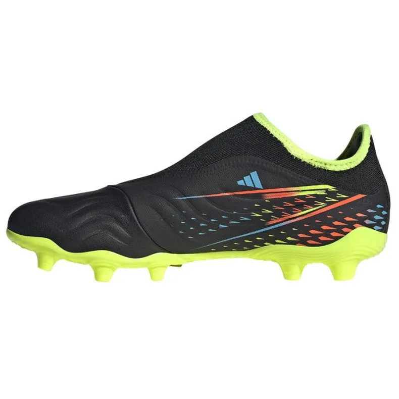 adidas Copa Sense .3 Laceless FG - Core Black/Cyan/Solar Yellow