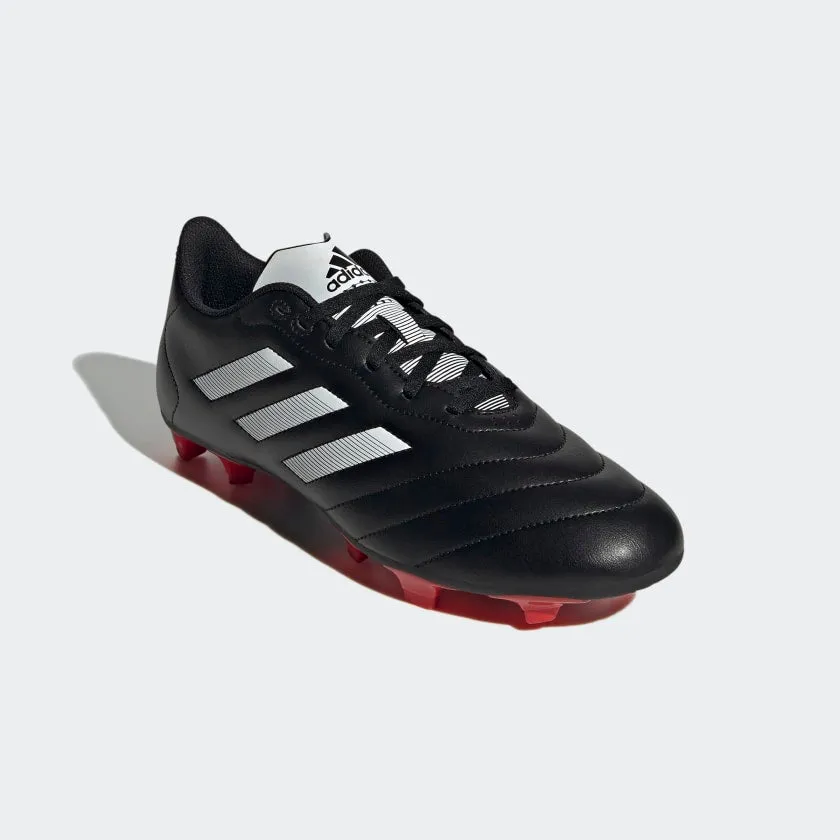 adidas GOLETTO VII Firm Ground Soccer Cleats | Black-Red | Men's