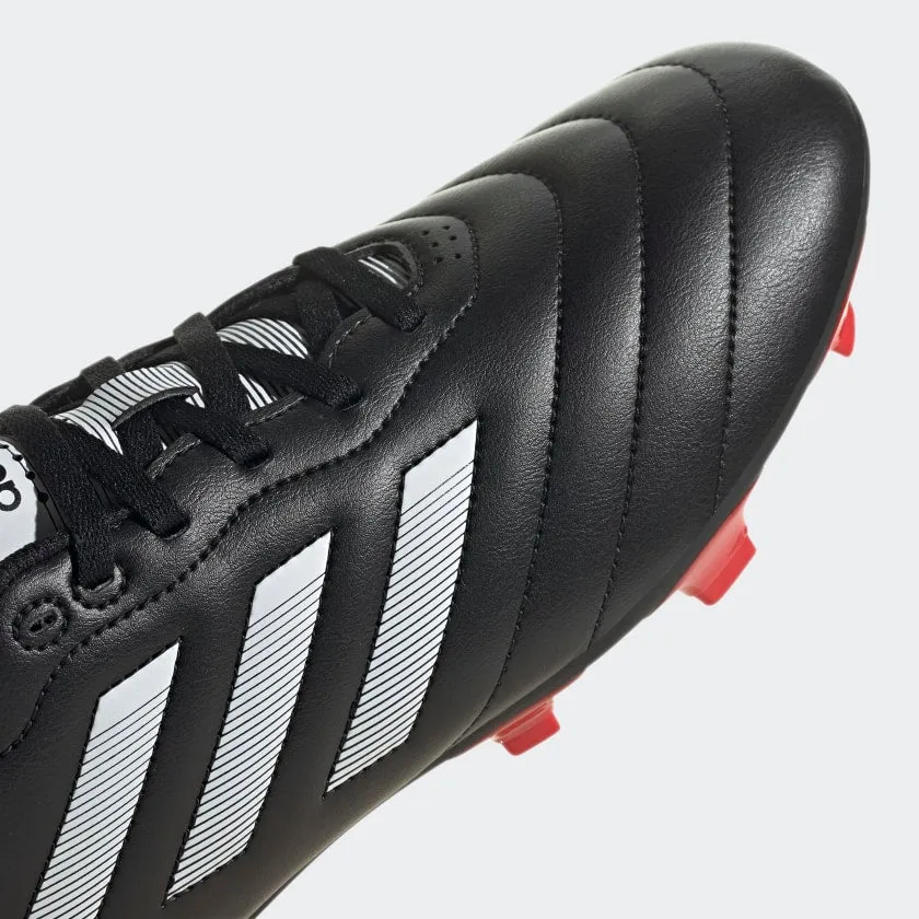 adidas GOLETTO VII Firm Ground Soccer Cleats | Black-Red | Men's