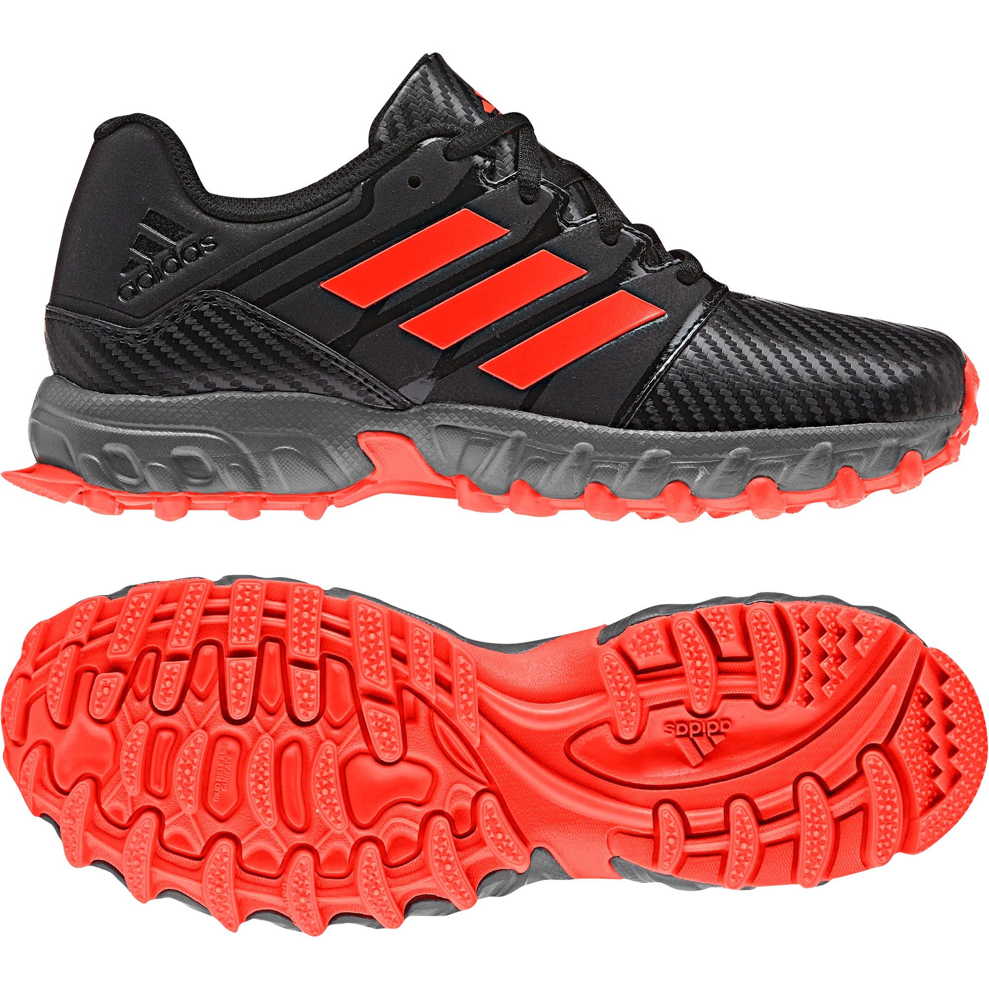 Adidas Junior Speed 2019 Black/Red/Grey Hockey Shoes