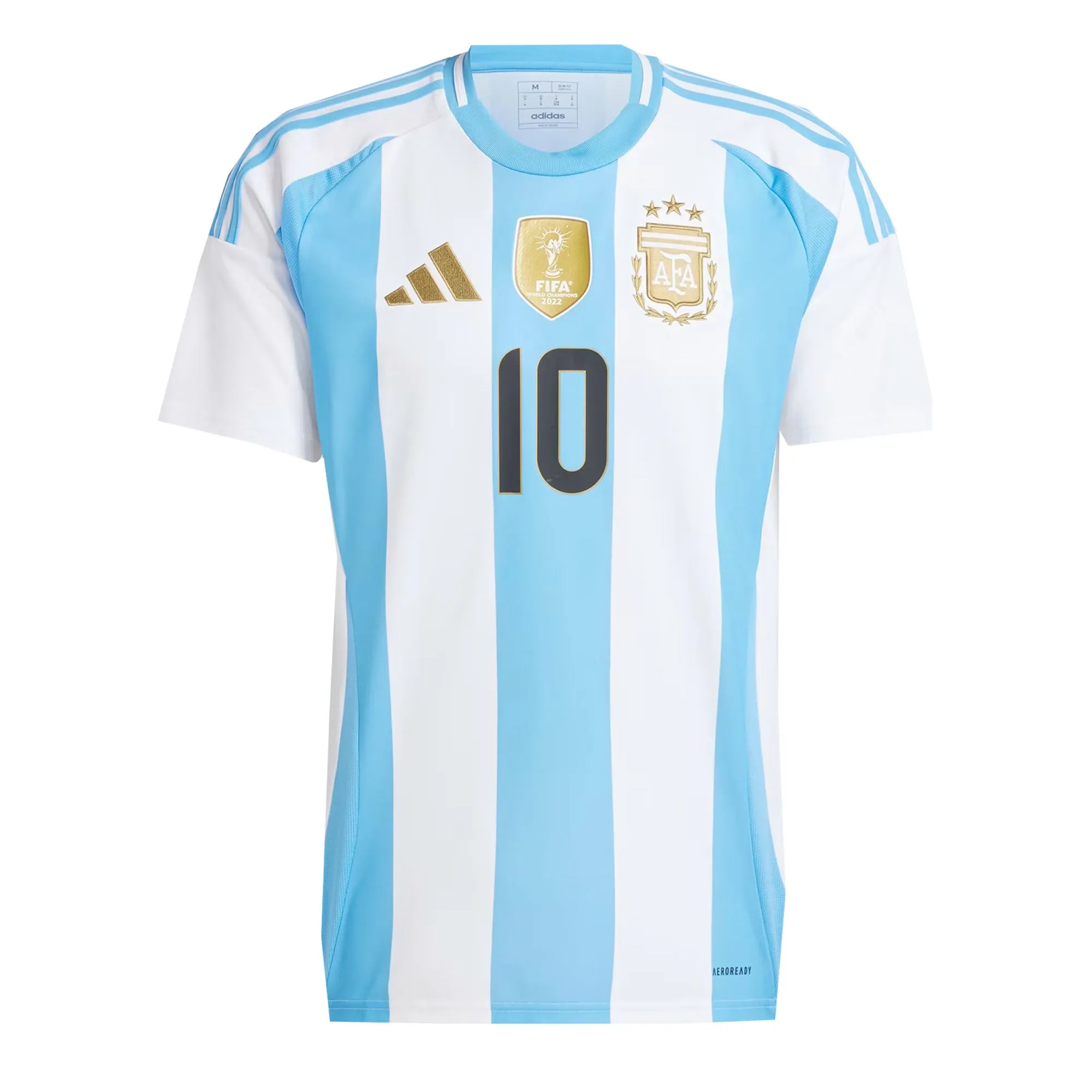 adidas Men's Argentina 2024/25 Home Jersey w/ Messi #10 Printing