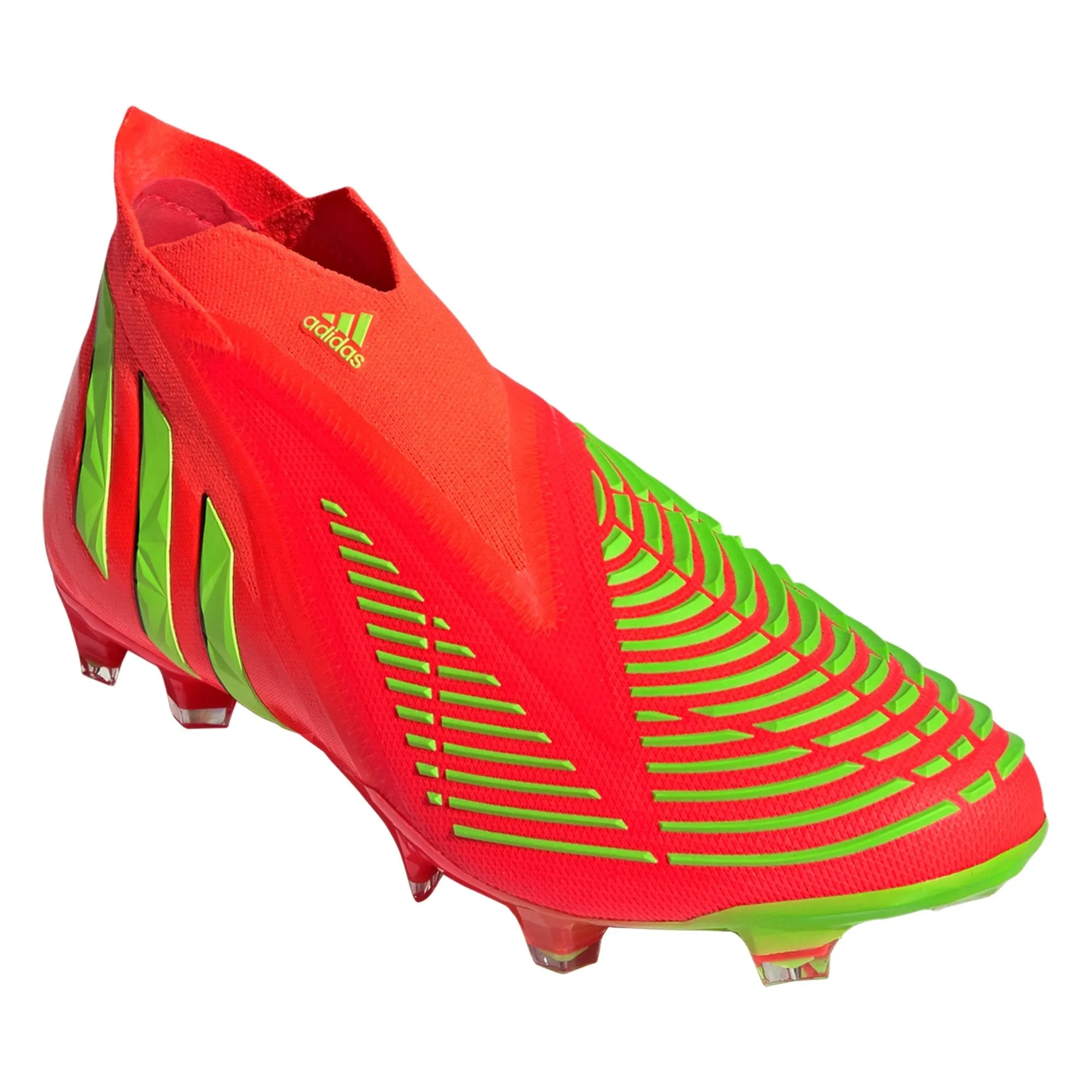 adidas Predator Edge   FG Firm Ground Soccer Cleat - Solar Red/Solar Green/Core Black