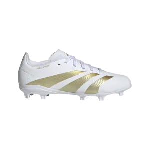 adidas Predator League Firm Ground Soccer Cleats | FTWR White-Gold Metallic | Kid's