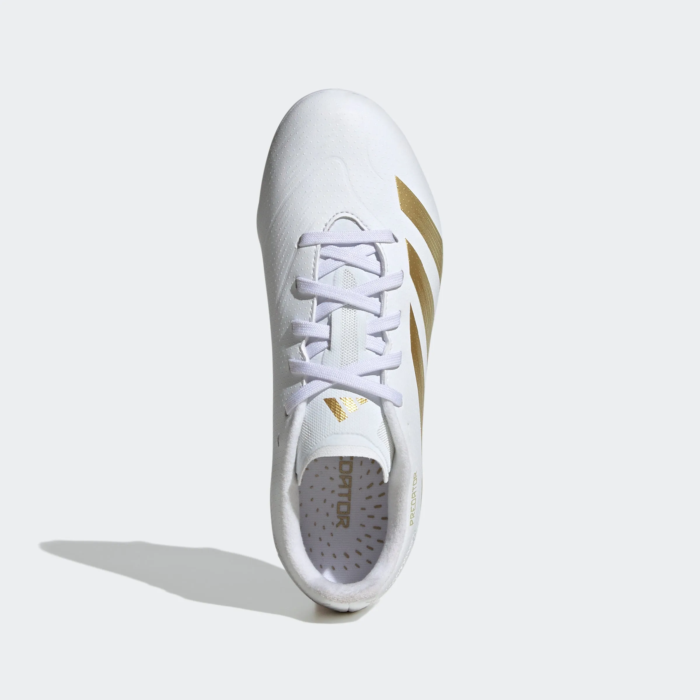 adidas Predator League Firm Ground Soccer Cleats | FTWR White-Gold Metallic | Kid's