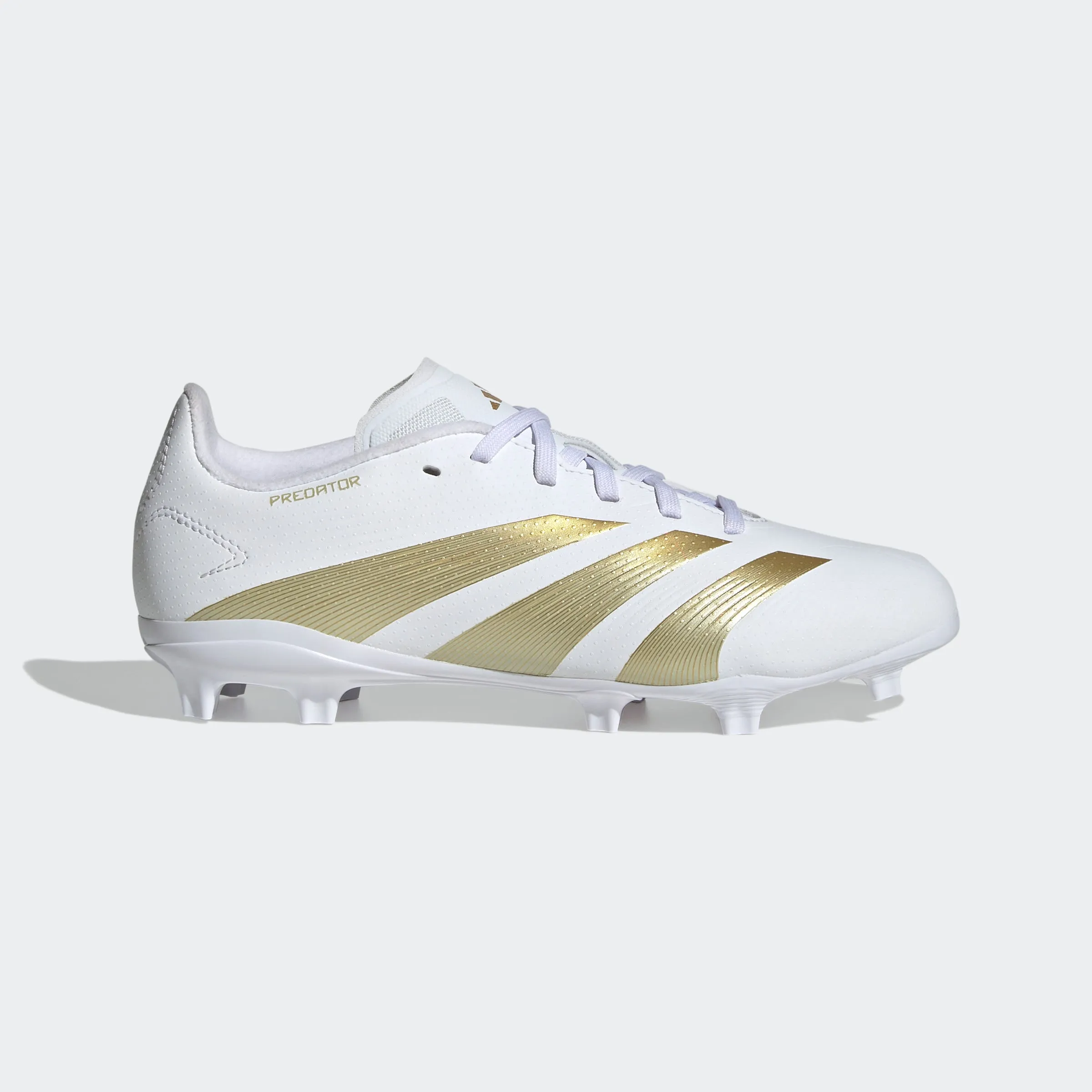 adidas Predator League Firm Ground Soccer Cleats | FTWR White-Gold Metallic | Kid's