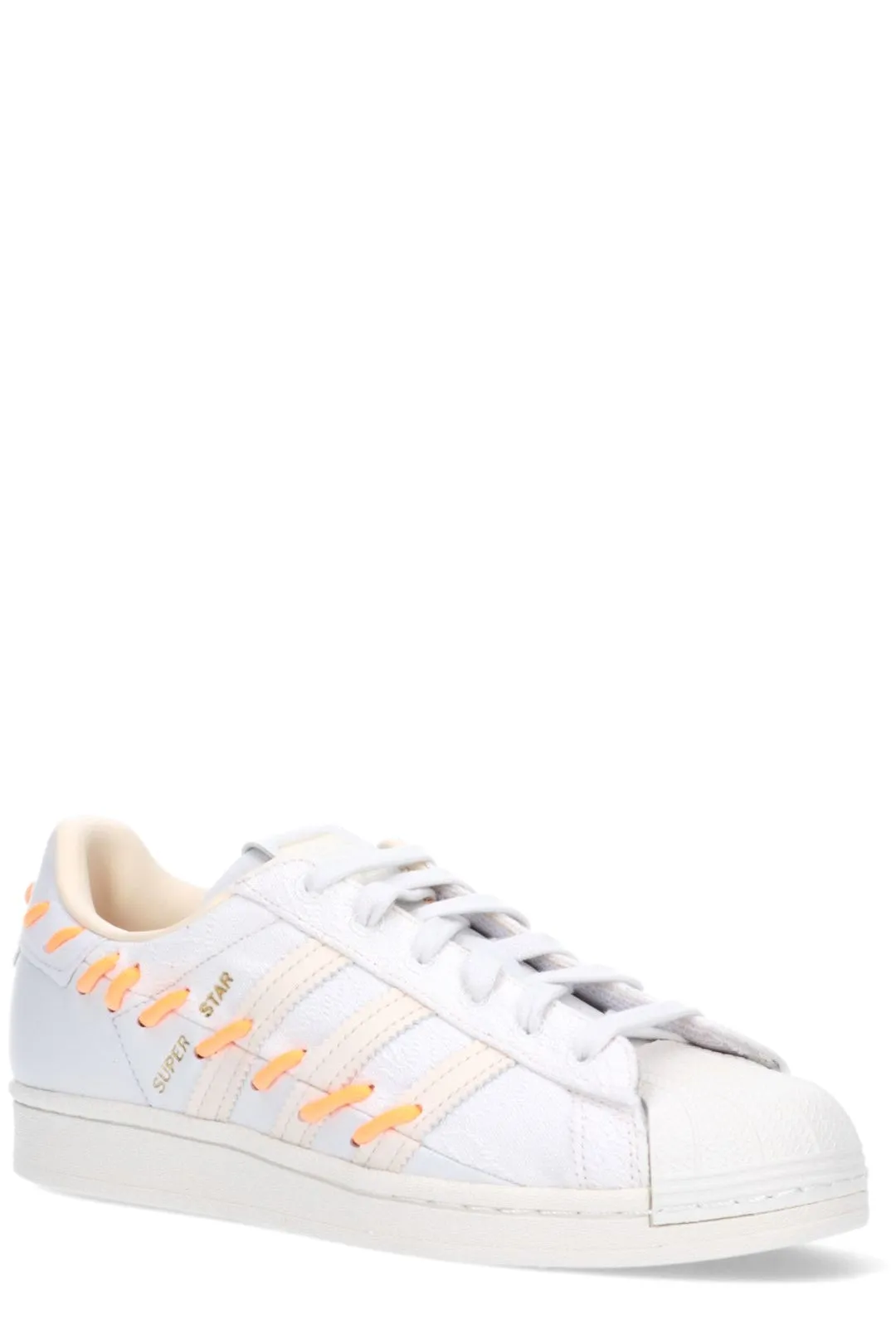 Adidas Superstar Logo-Patch Lace-Up Sneakers