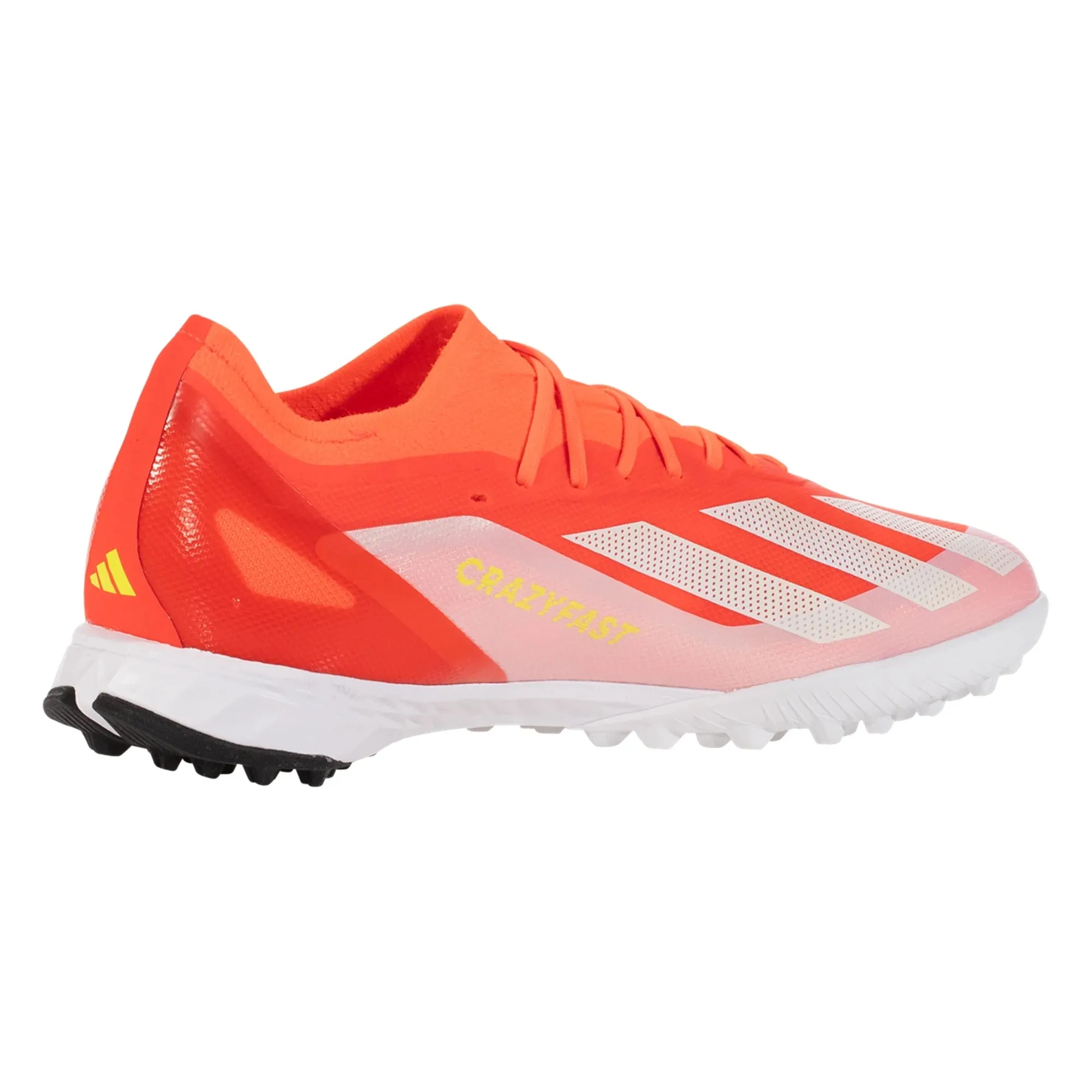 adidas X CrazyFast Elite TF Turf Soccer Cleat - Solar Red/White/Solar Yellow