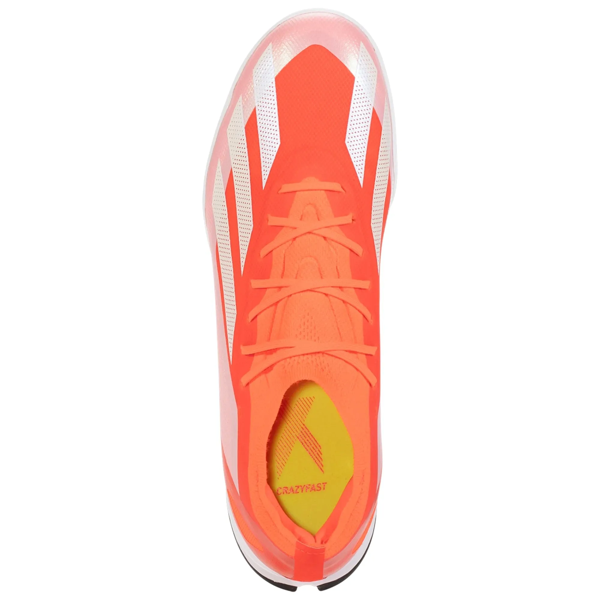 adidas X CrazyFast Elite TF Turf Soccer Cleat - Solar Red/White/Solar Yellow