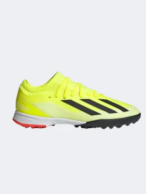 Adidas X Crazyfast League Kids Turf Shoes Yellow/Black/White