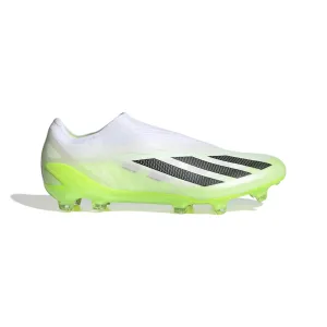 adidas X CrazyFast.1 Laceless FG Firm Ground Soccer Cleat - White/Core Black/Lucid Lemon