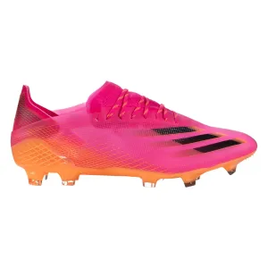 adidas X Ghosted .1 Firm Ground Cleats - Shock Pink/Core Black/Screaming Orange