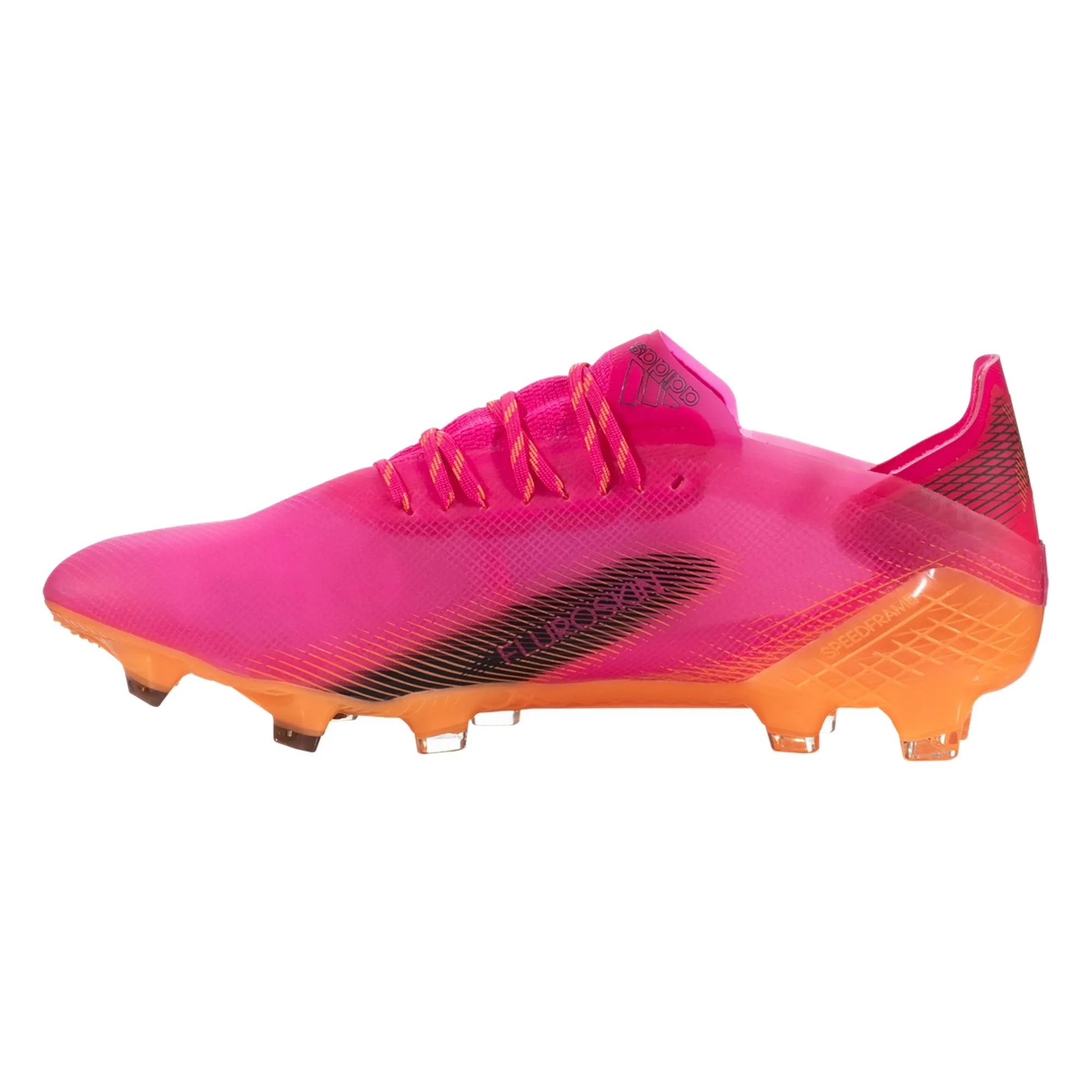 adidas X Ghosted .1 Firm Ground Cleats - Shock Pink/Core Black/Screaming Orange