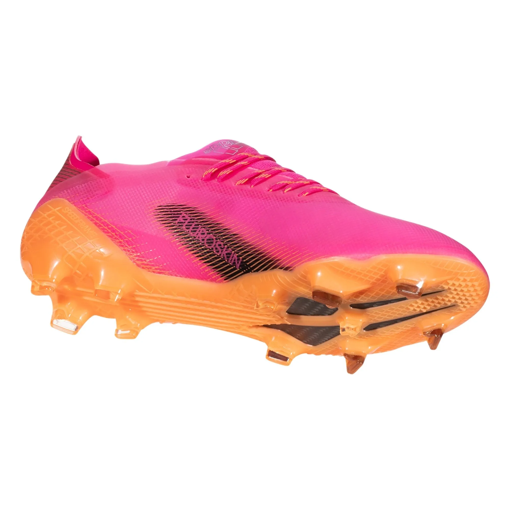 adidas X Ghosted .1 Firm Ground Cleats - Shock Pink/Core Black/Screaming Orange