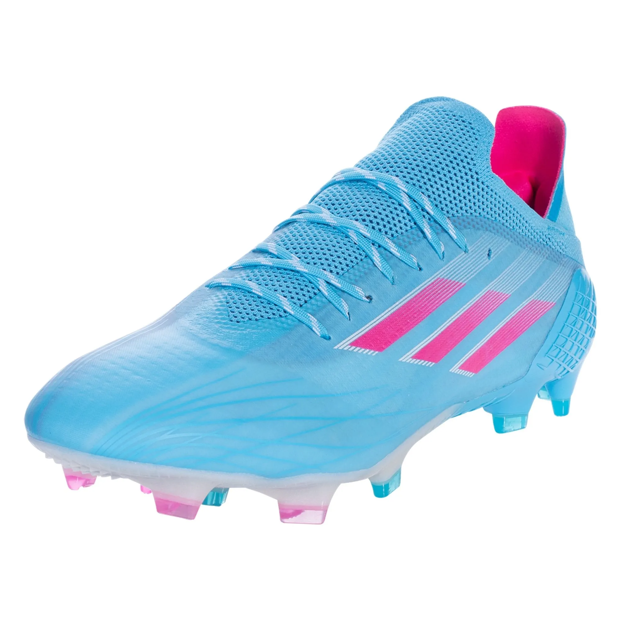 adidas X Speedflow.1 FG Firm Ground Soccer Cleat Sky Rush/Team Shock Pink/White