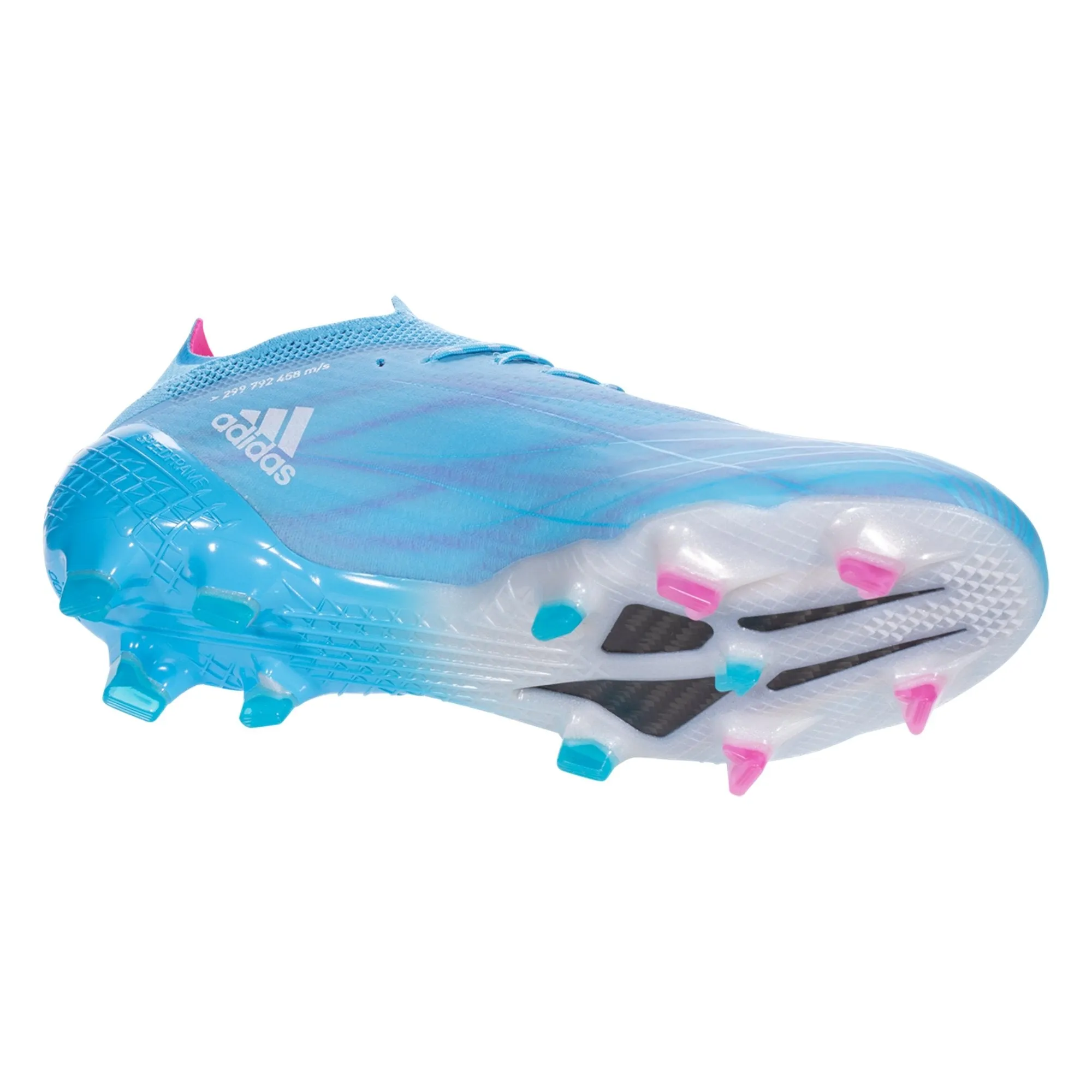 adidas X Speedflow.1 FG Firm Ground Soccer Cleat Sky Rush/Team Shock Pink/White