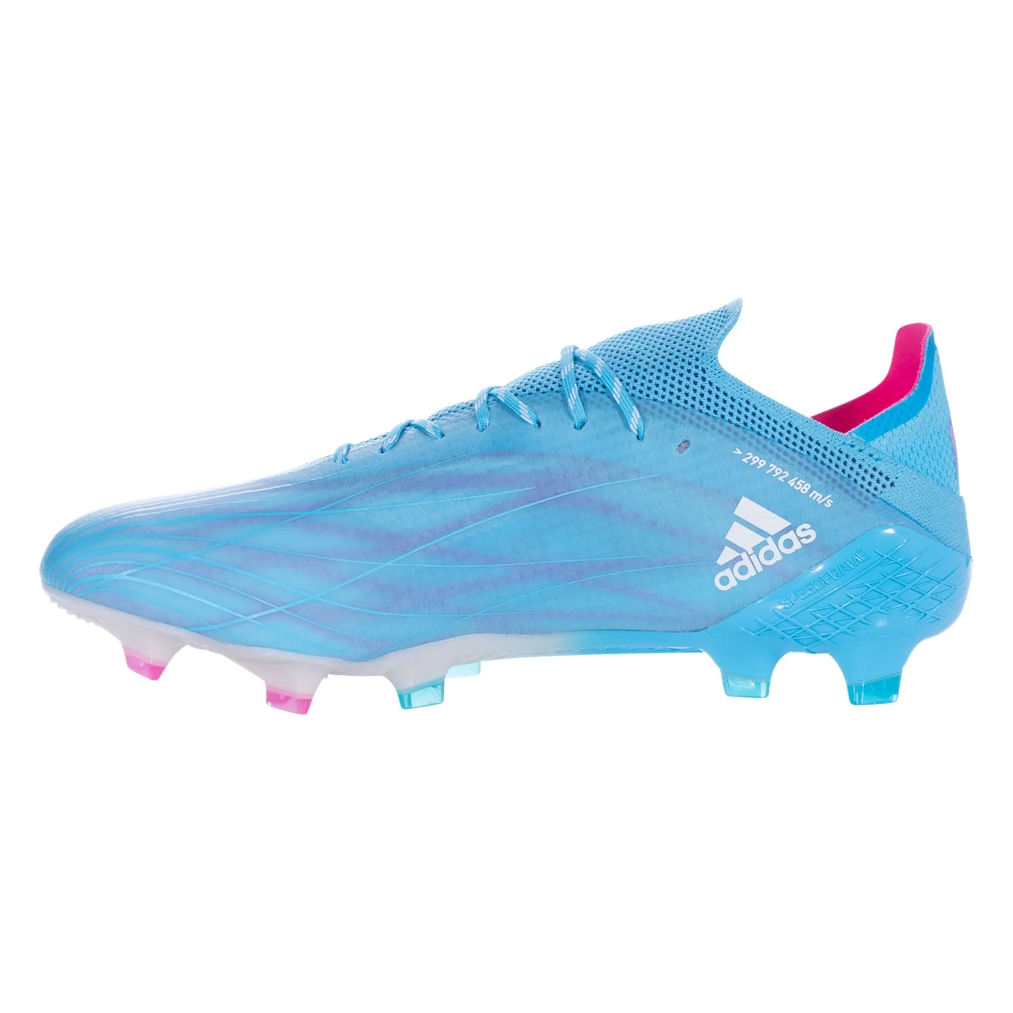 adidas X Speedflow.1 FG Firm Ground Soccer Cleat Sky Rush/Team Shock Pink/White