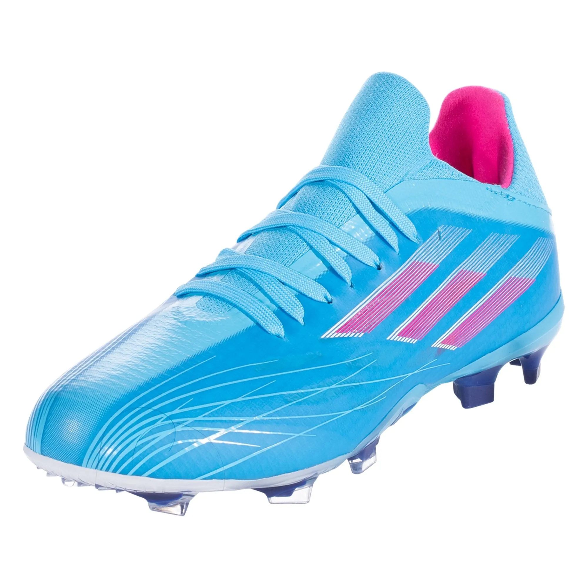 adidas X Speedflow.1 FG Junior Firm Ground Soccer Cleat Sky Rush/Team Shock Pink/White